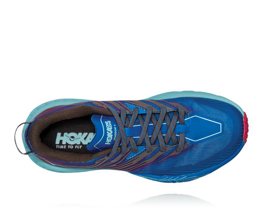 Hoka One One Spor Ayakkabı Kadın Mavi - Speedgoat 4 - RG6725801